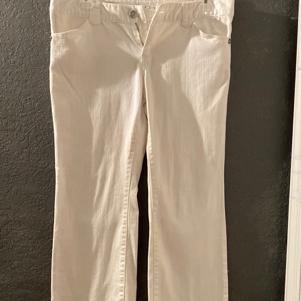 Women’s Michael kors white jeans size 10